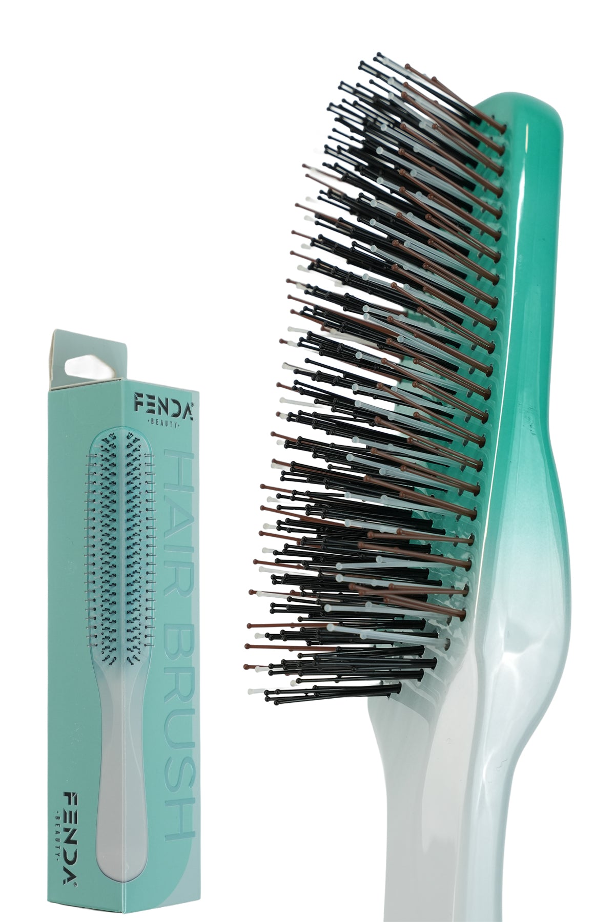 Fenda Profesyonel 4 Pinli Ergonomik Yeşil Saç Fırçası FNDFPRO00003GR