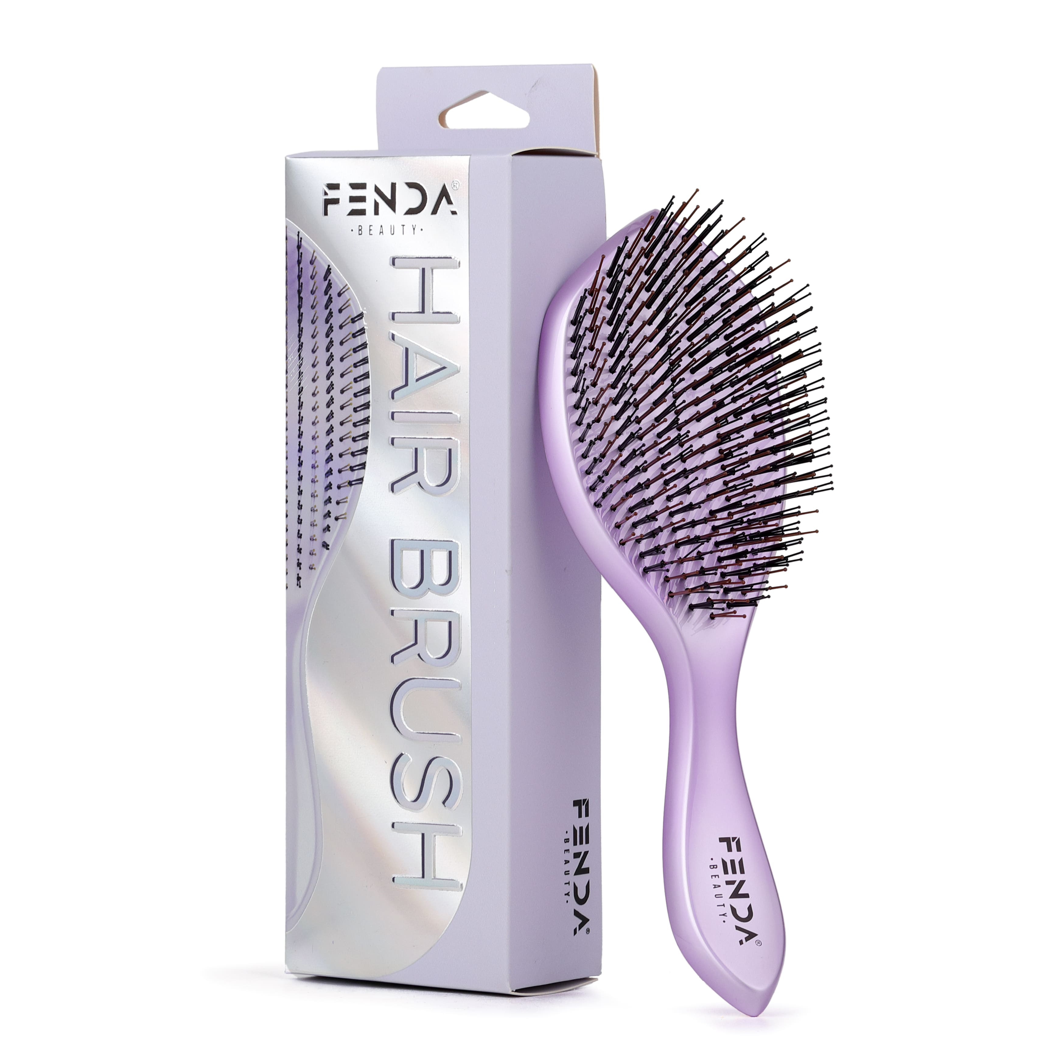 Fenda Profesyonel 4 Pinli Geniş Başlık Mor Saç Fırçası FNDFPRO00004PR