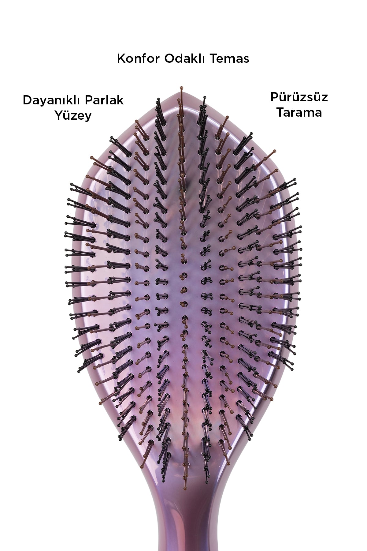 Fenda Profesyonel 4 Pinli Geniş Başlık Mor Saç Fırçası FNDFPRO00004PR