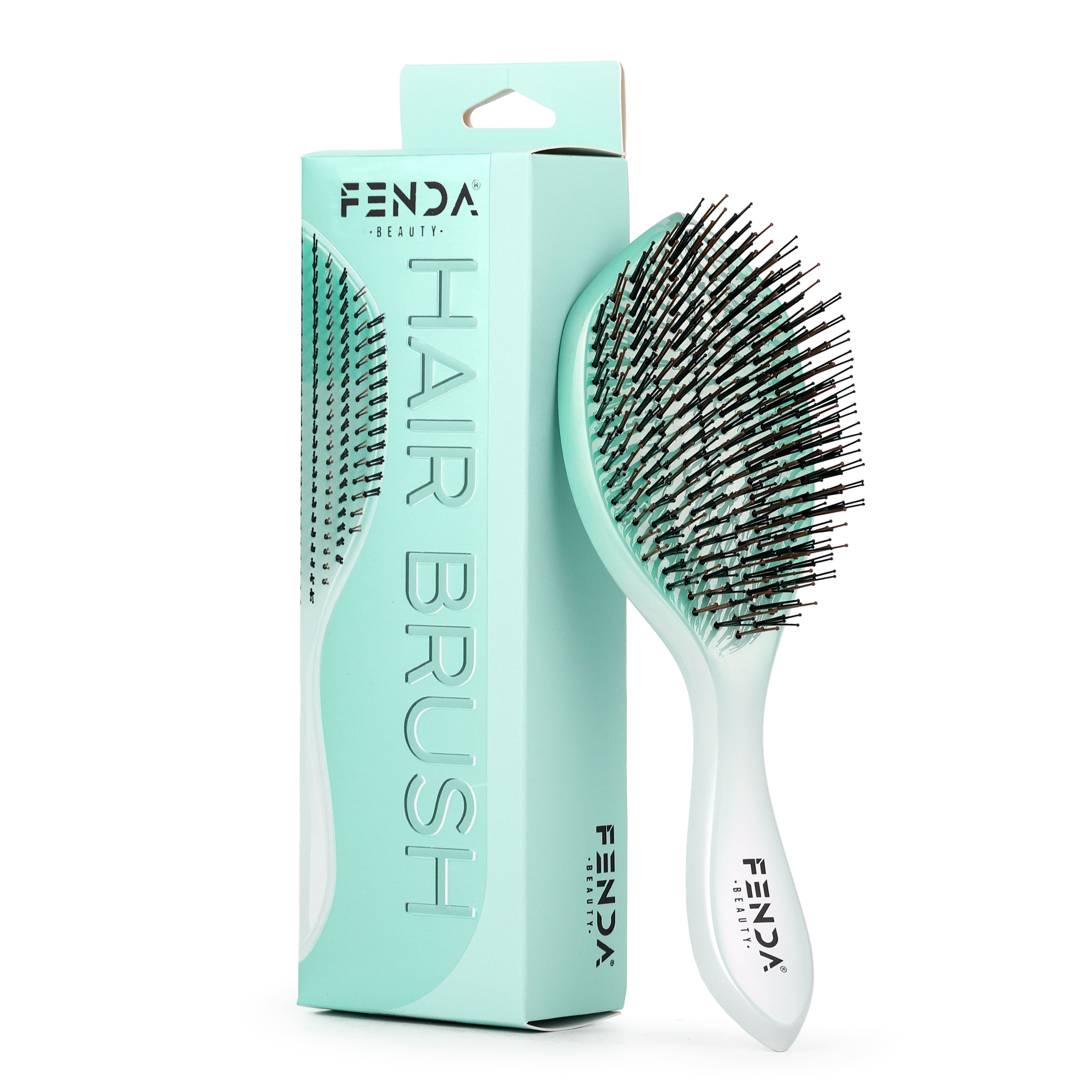 Fenda Profesyonel 4 Pinli Geniş Başlık Yeşil Saç Fırçası FNDFPRO00004GR