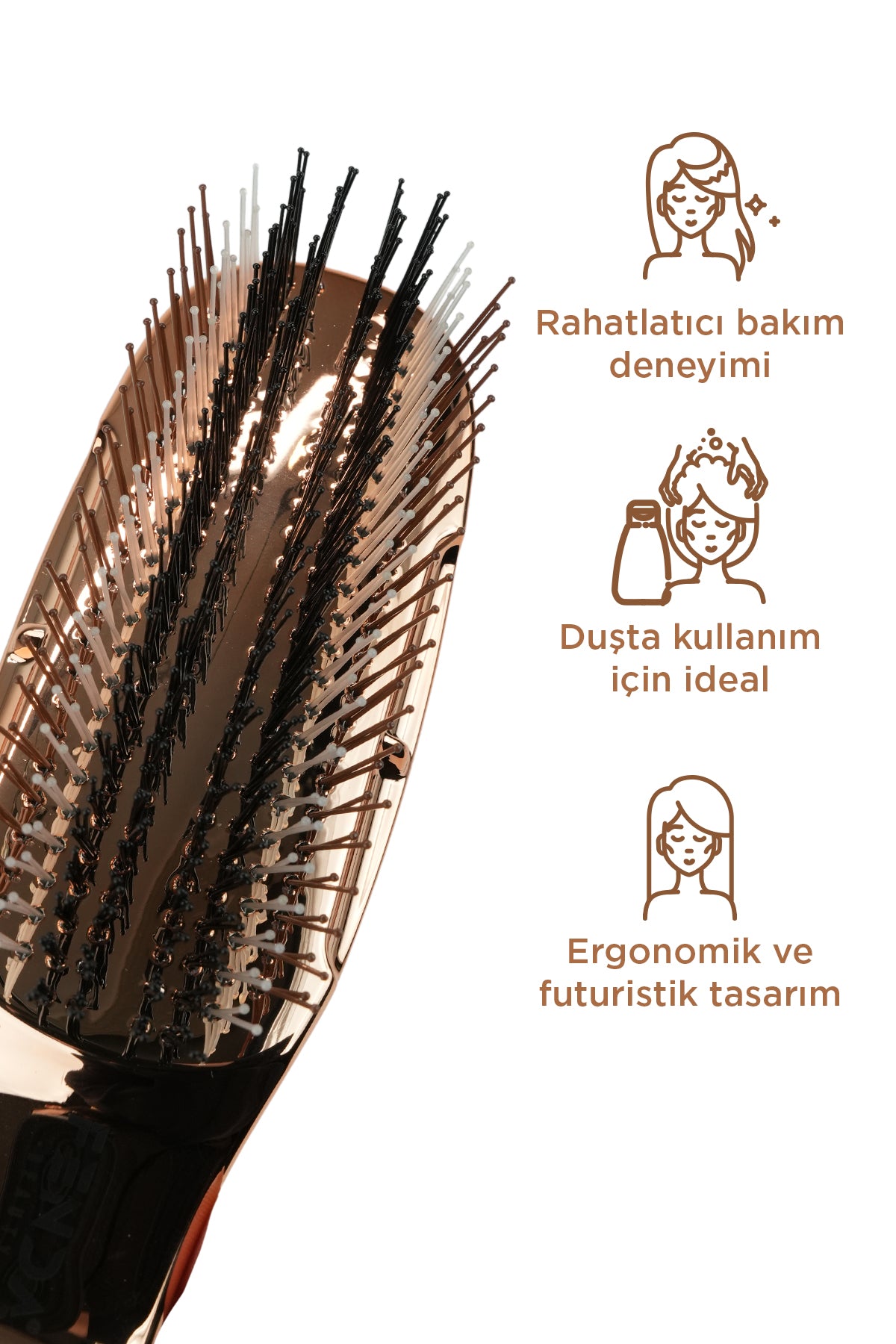 Fenda Profesyonel 4 Pinli Kompakt Bronz Saç Fırçası FNDFPRO00001CH