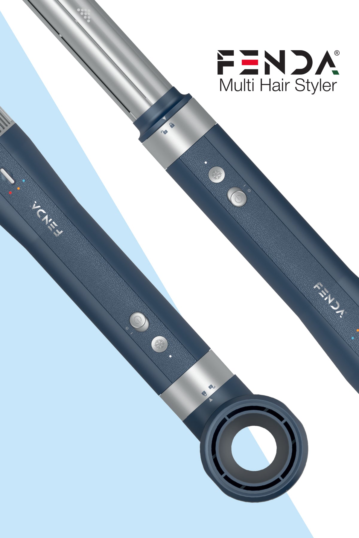 Fenda Profesyonel 6 Başlıklı Saç Şekillendirme Seti Mavi FNDSACMS0002BLUE
