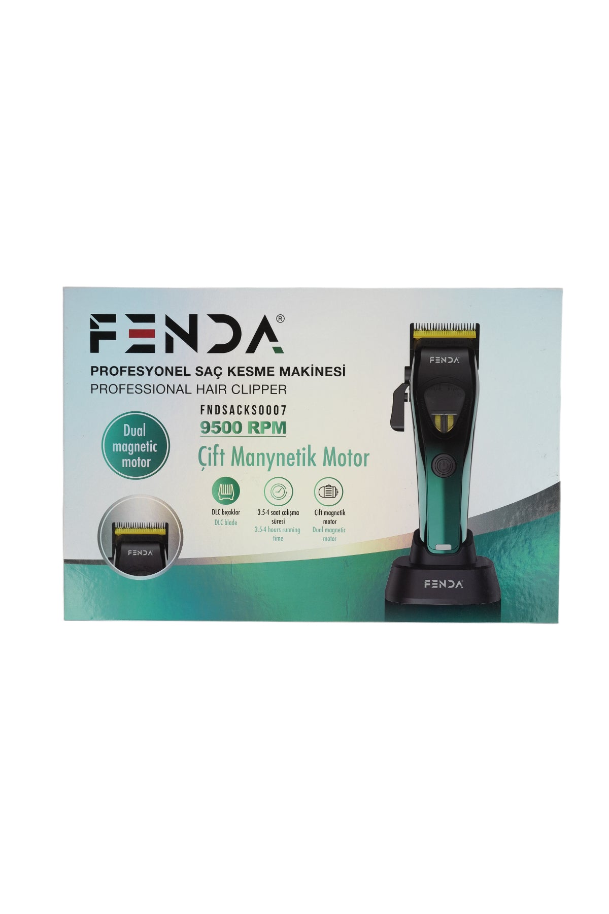 Fenda Profesyonel Saç Kesme Makinesi Yeşil FNDSACKS0007GR