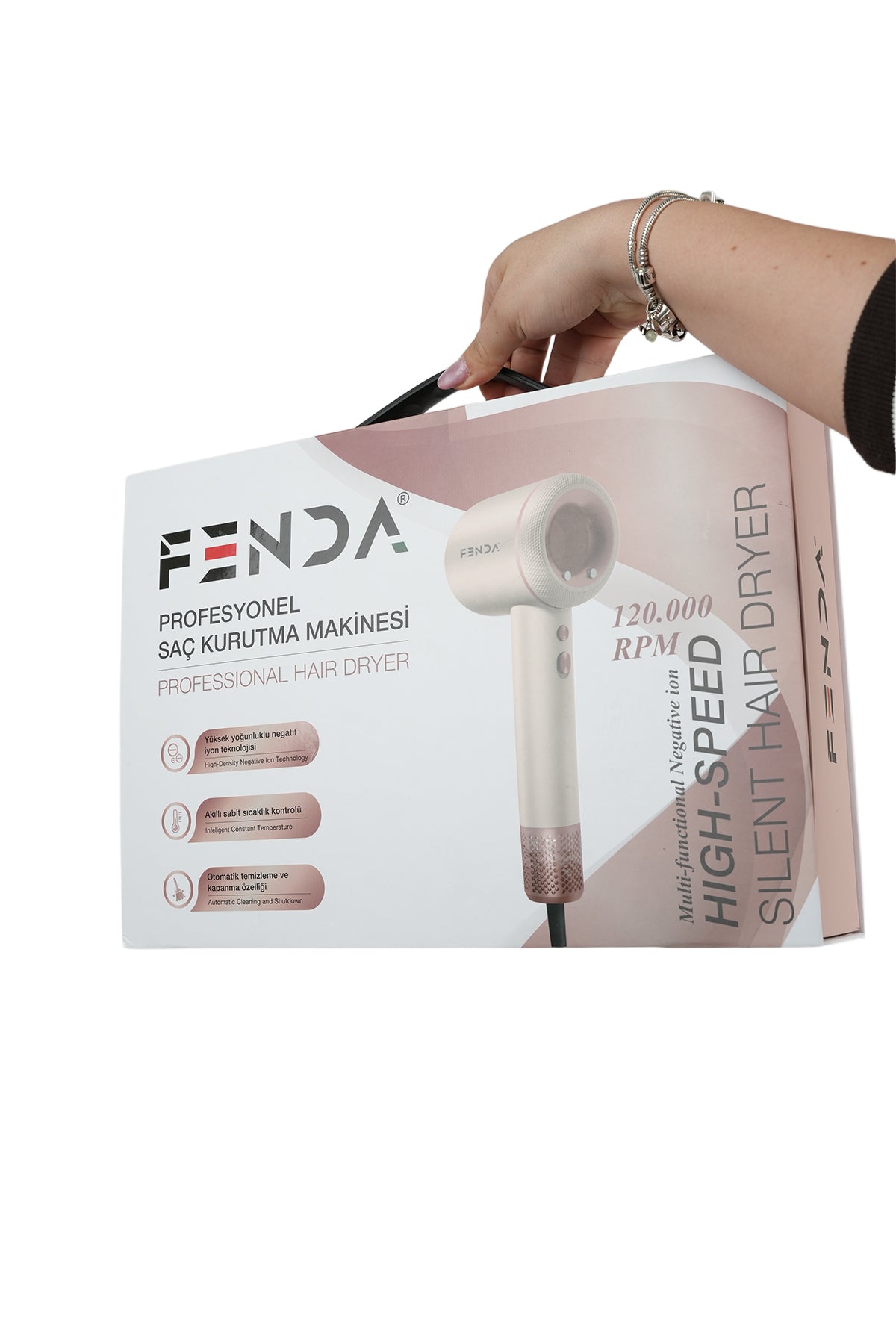 Fenda Profesyonel Saç Kurutma Makinesi Pembe FNDSACKR0012PN