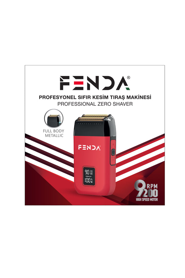 Fenda Profesyonel Sıfır Kesim Tıraş Makinesi Kırmızı FNDSKLKS0008RD