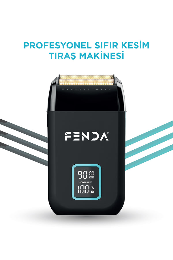 Fenda Profesyonel Sıfır Kesim Tıraş Makinesi Siyah FNDSKLKS0008BL