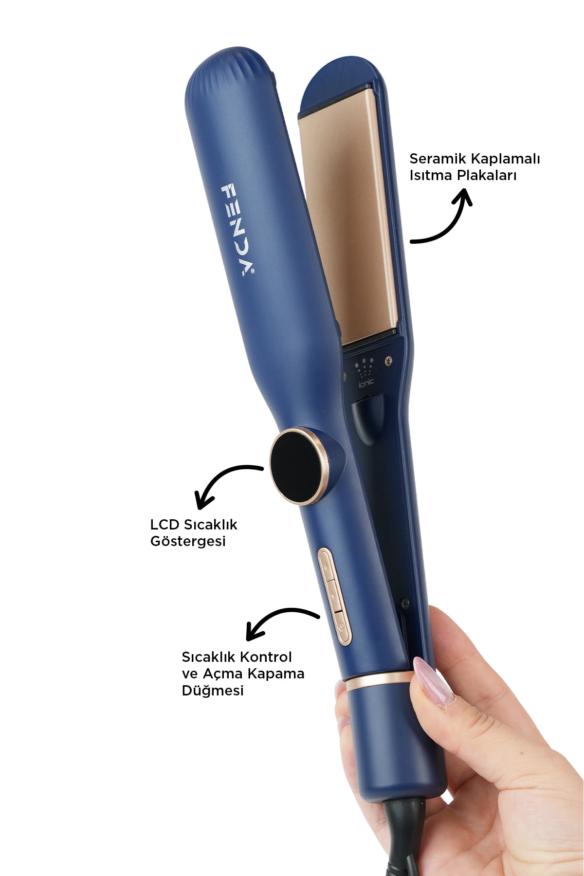 Fenda Profesyonel Saç Düzleştirici Mavi FNDSACDZ0006BLUE