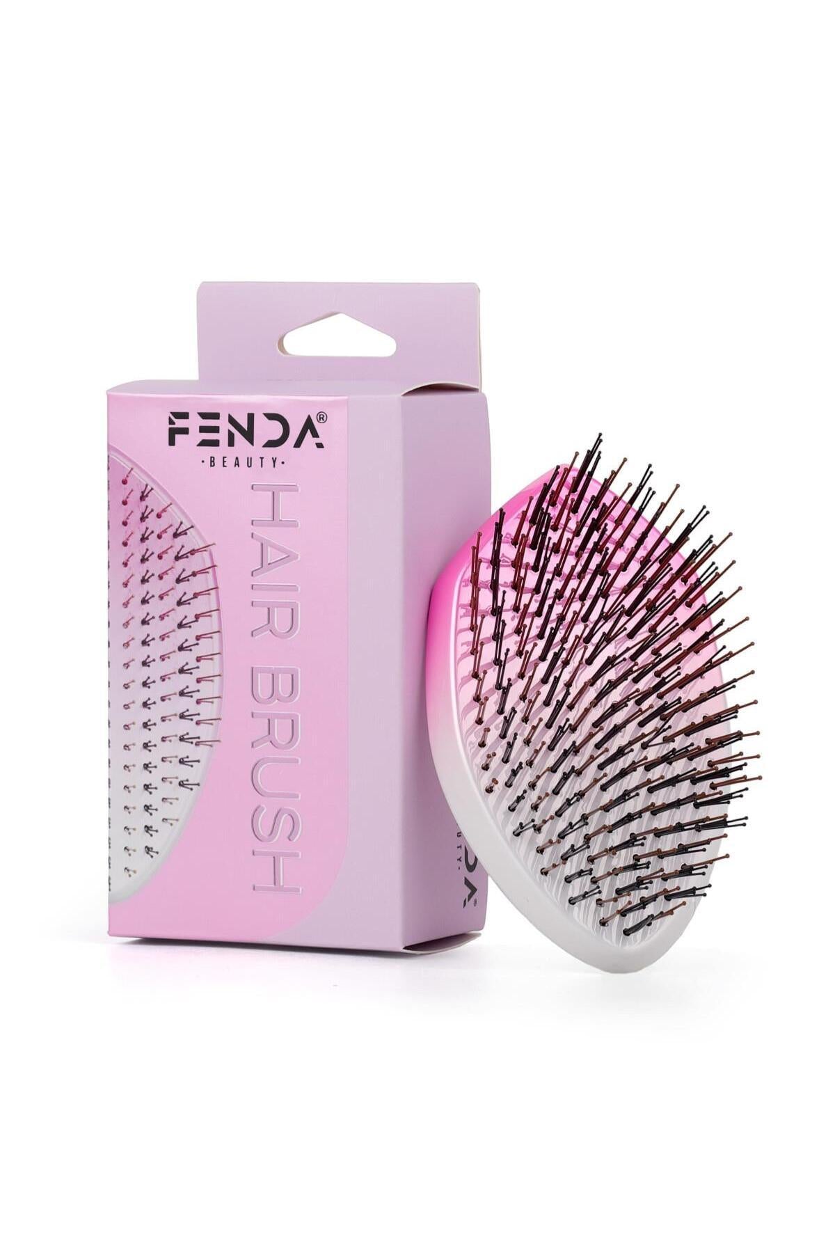 Fenda Profesyonel 4 Pinli Oval Pembe Saç Fırçası FNDFPRO00002PN