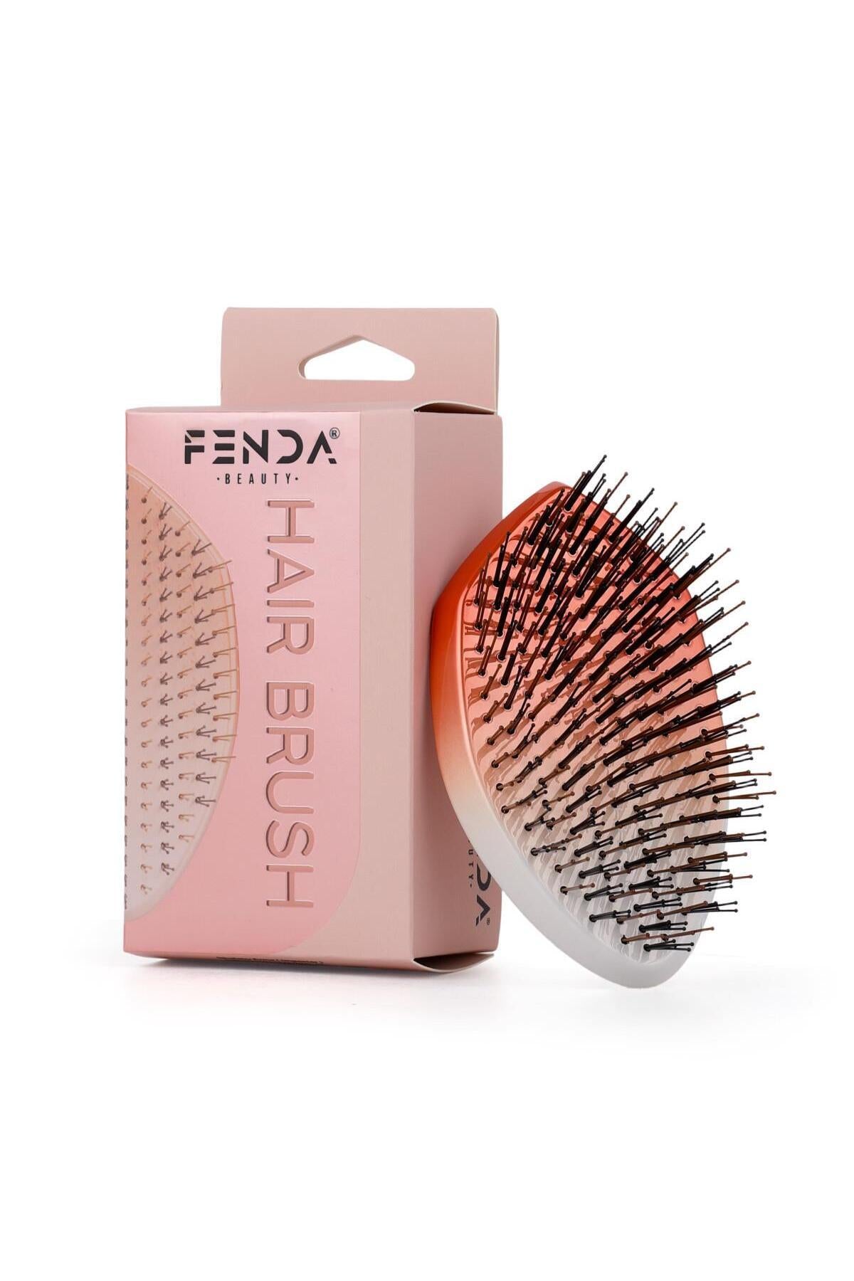 Fenda Profesyonel 4 Pinli Oval Turuncu Saç Fırçası FNDFPRO00002OR