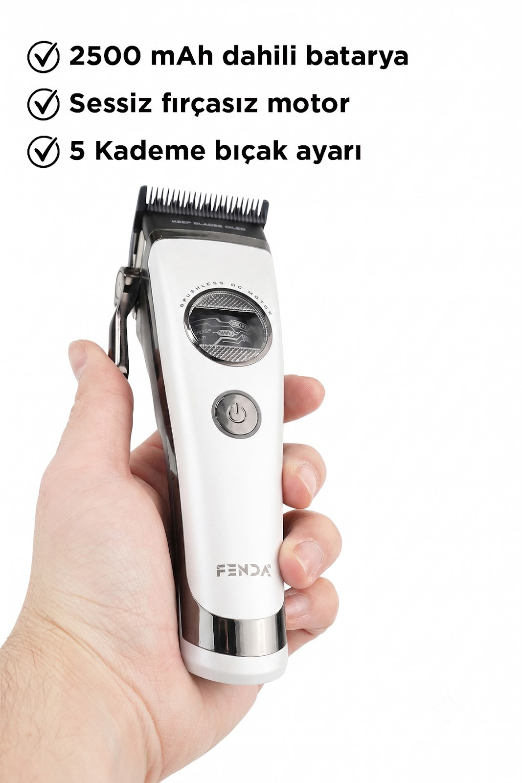 Fenda Saç Kesme Makinesi Beyaz - FNDSACKS0003WH