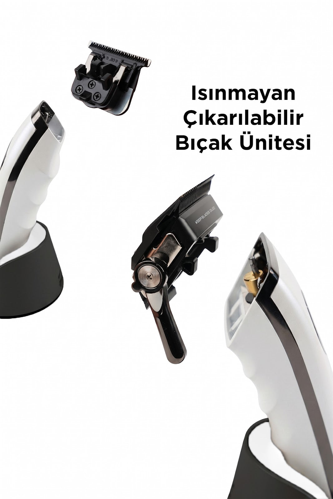 Fenda Saç ve Sakal Kesme Makinesi Seti Beyaz FNDSACKSSET014