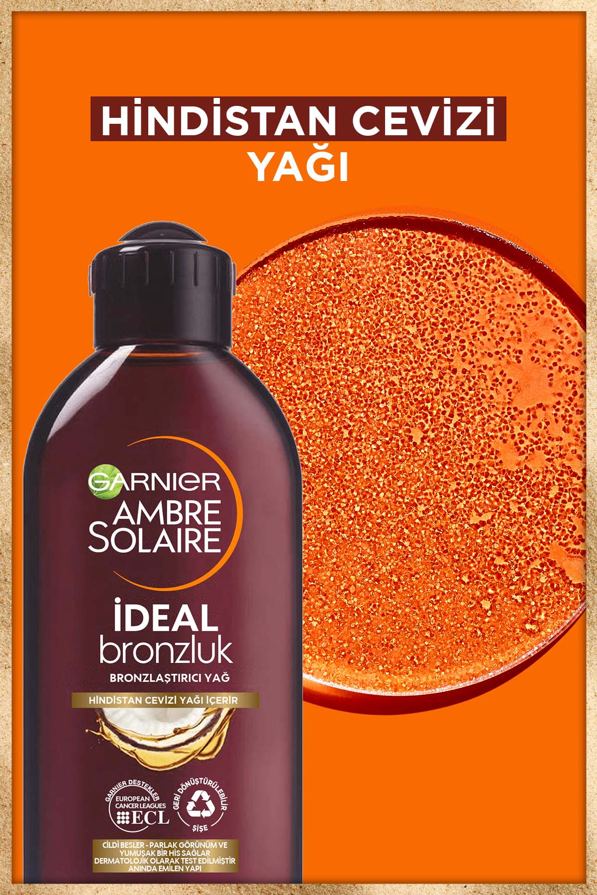 Garnier Ambre Solaire İdeal Bronzluk Bronzlaştırıcı Yağ 200ML