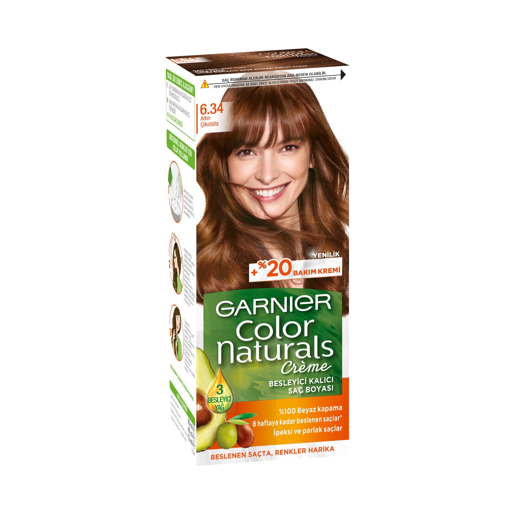 Garnier Color Naturals 6.34 Altın Çikolata