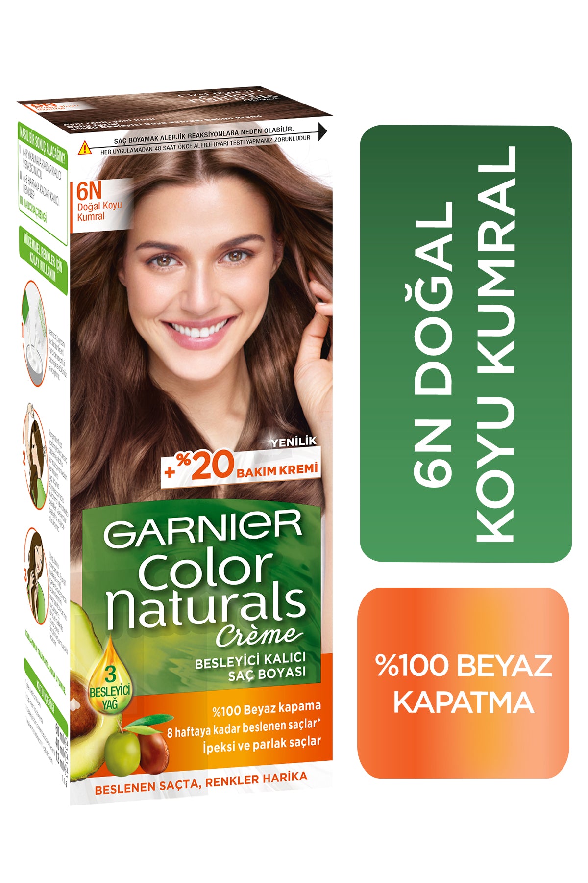 Garnier Color Naturals 6N Doğal Koyu Kumral