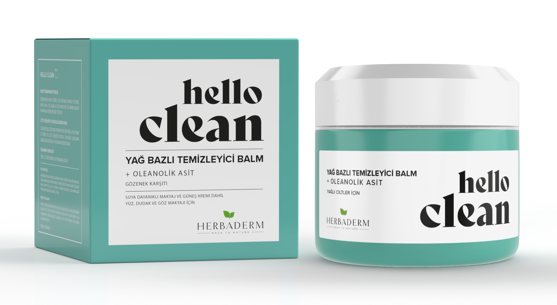 Herbaderm Hello Clean Gözenek Karşıtı Yağ Bazlı Temizleyici Balm + Oleanolik Asit 100 Ml HERBA701477