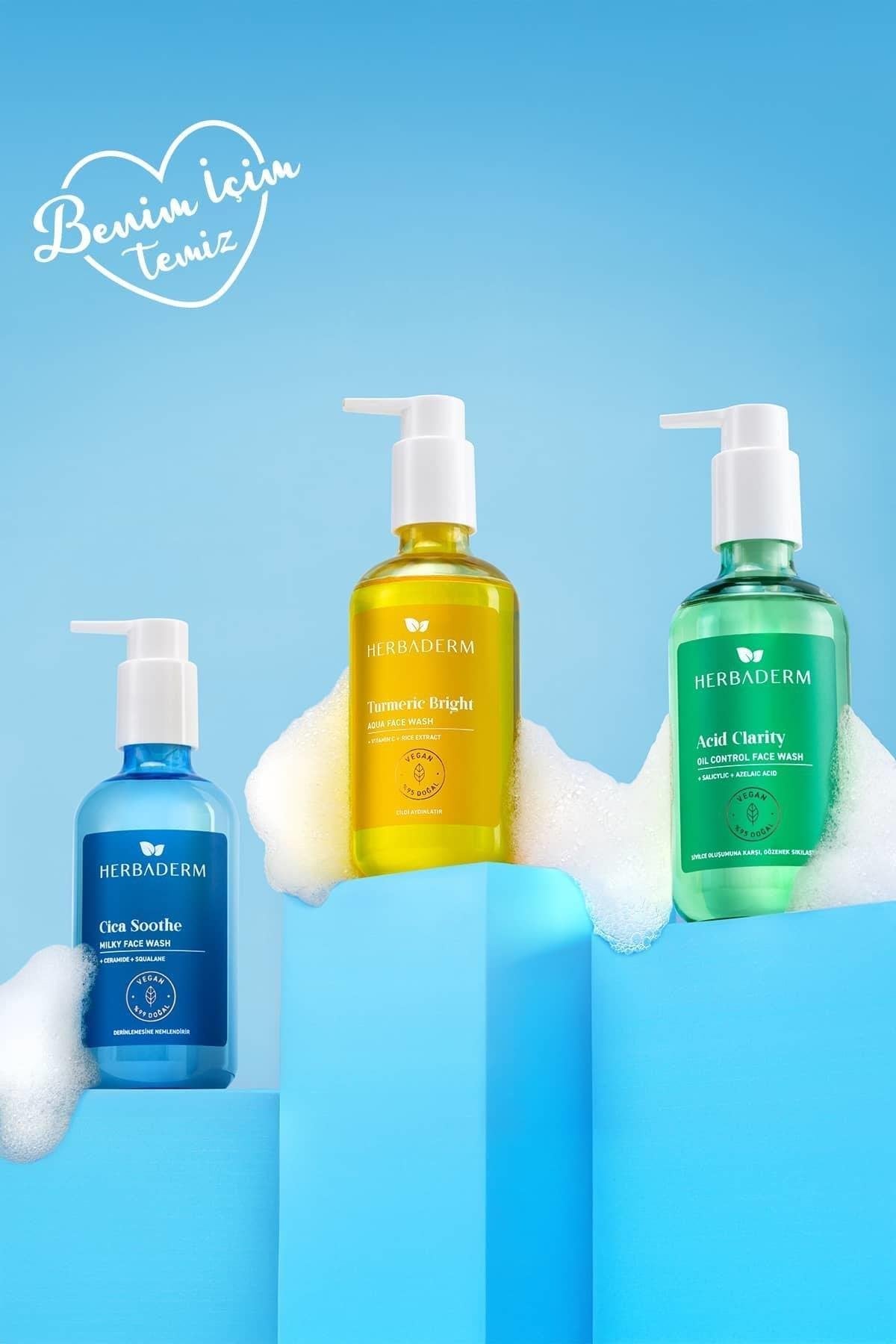 Herbaderm Herbaderm Aydınlatıcı, Leke Karşıtı Yüz Temizleme Jeli 250 Ml HERBA701499