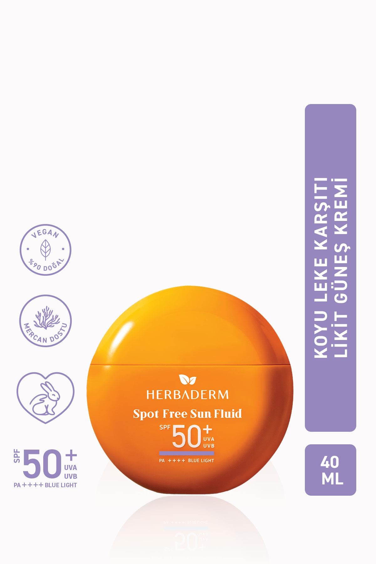 Herbaderm Likit Güneş Kremi, Spf 50+ Koyu Leke Karşıtı, Hibrit Formül 40 Ml HERBA701510