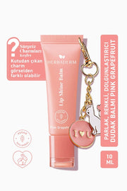 Herbaderm Parlatıcı, Dolgunlaştırıcı, Onarıcı Renkli Dudak Balmı, Greyfurt Aromalı 10 Ml Pembe HERBA701519
