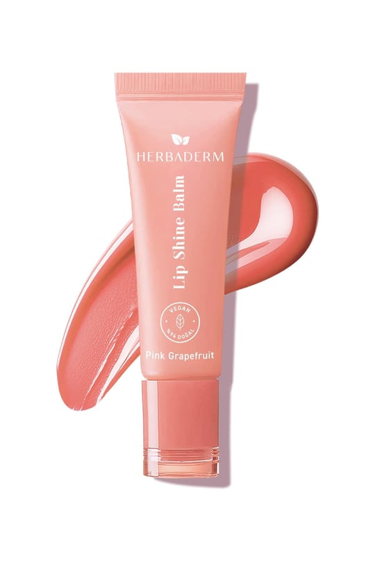 Herbaderm Parlatıcı, Dolgunlaştırıcı, Onarıcı Renkli Dudak Balmı, Greyfurt Aromalı 10 Ml Pembe HERBA701519