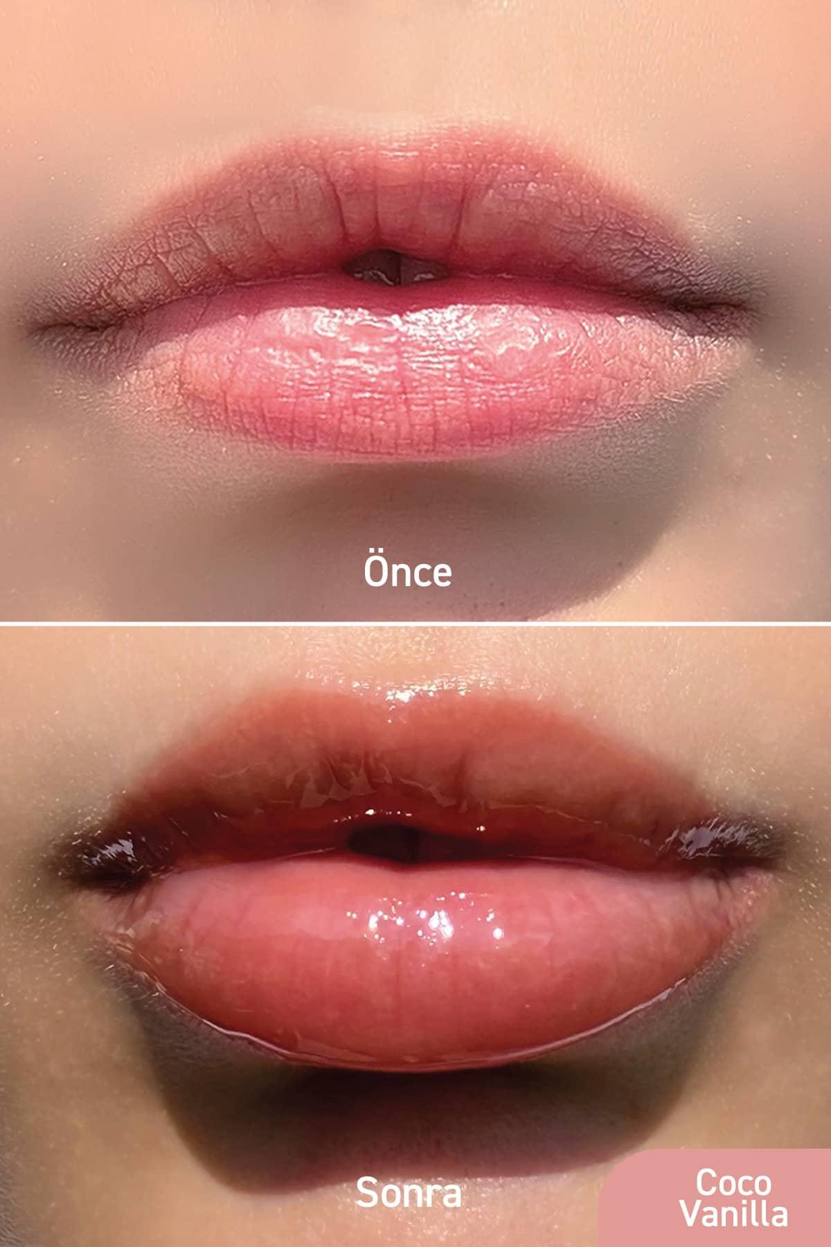 Herbaderm Parlatıcı, Dolgunlaştırıcı, Onarıcı Vegan Dudak Balmı, Coco-vanilya Aromalı 10 Ml HERBA701515