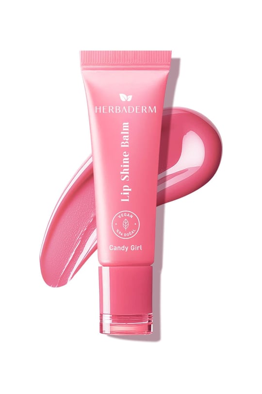 Herbaderm Parlatıcı, Dolgunlaştırıcı, Onarıcı Vegan Dudak Balmı, Tatlı Şeker Aromalı 10 Ml HERBA701516