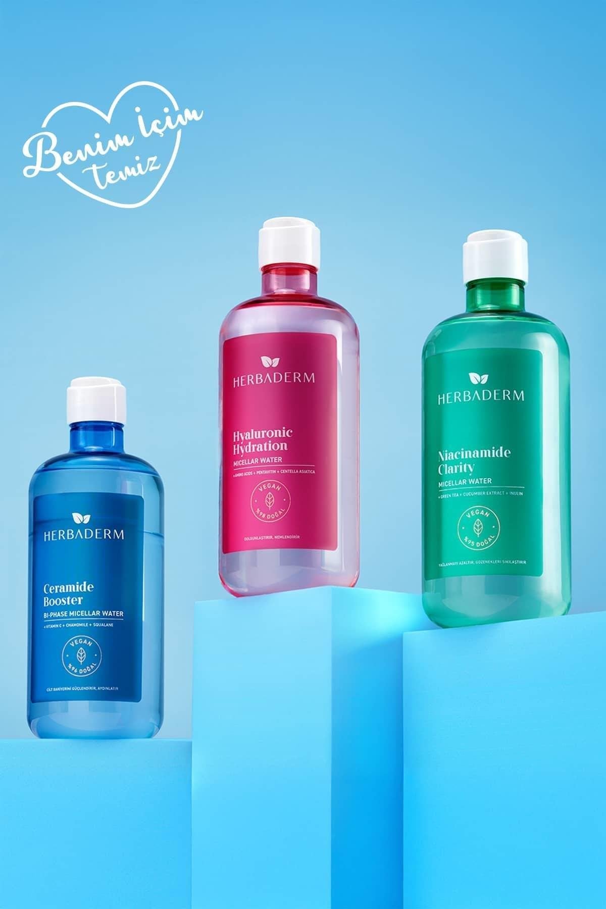 Herbaderm Sivilce Karşıtı Ve Yağlanmayı Dengeleyici Mıcellar Makyaj Temizleme Suyu 500 Ml HERBA701501