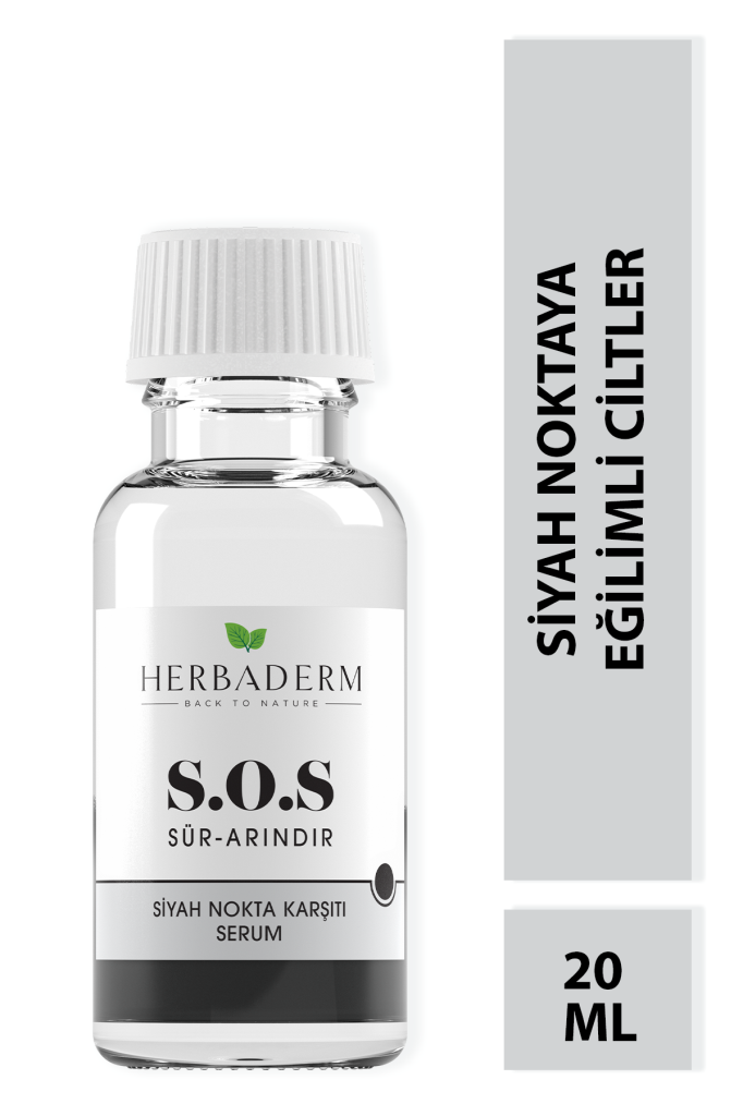 Herbaderm Sos Nokta Oluşumuna Karşı Cilt Bakım Serumu 20 Ml Siyah HERBA701481
