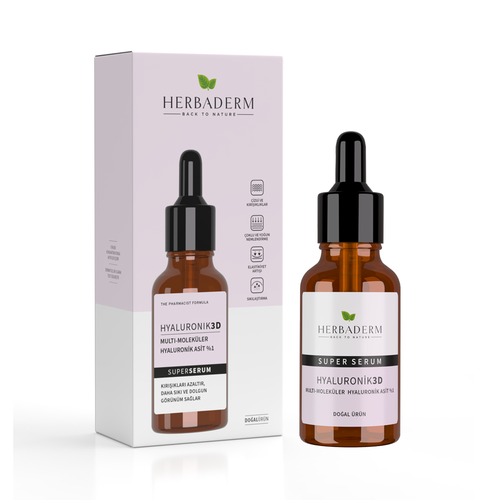 Herbaderm Süper Serum (hyaluronik Asit 3d %1) Nemlendirici 30 Ml HERBA701453