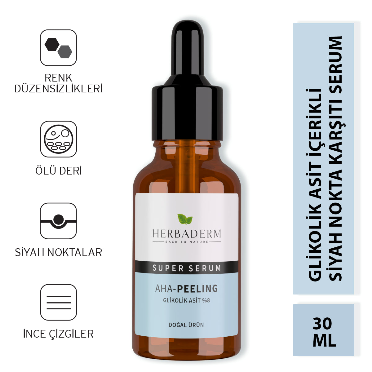 Herbaderm Superserum Aha Peeling (glikolik Asit %8) 30 Ml HERBA701451