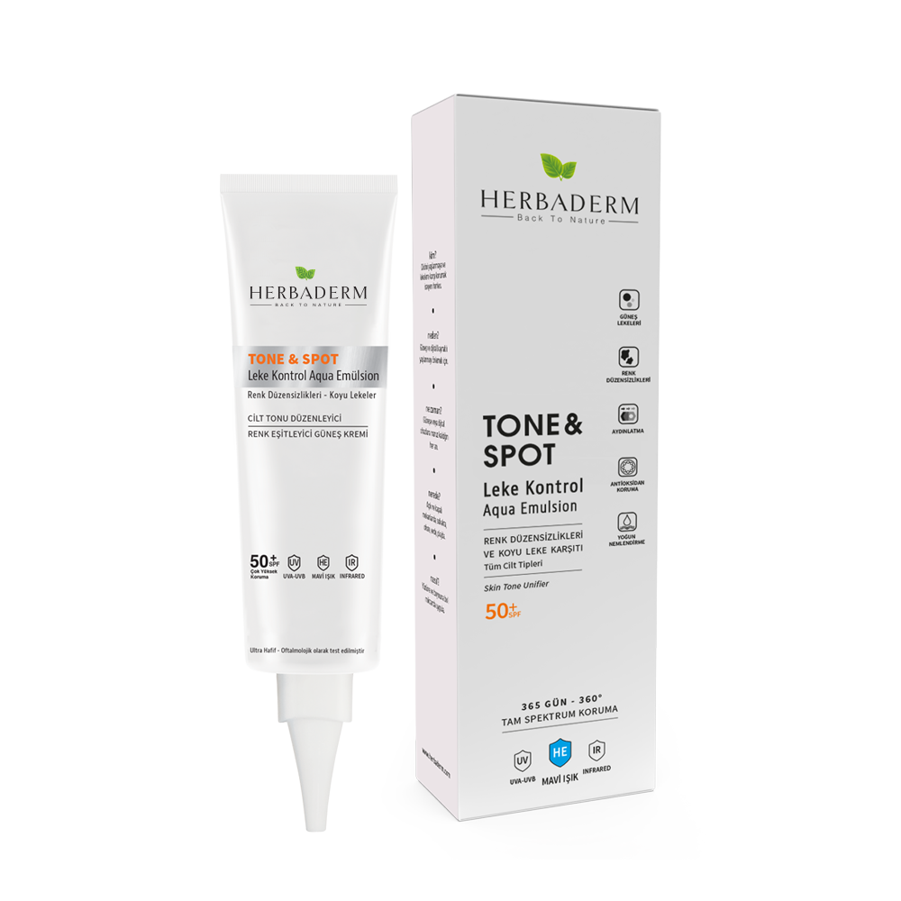 Herbaderm Tone & Spot Tam Spektrum Koruma Koyu Leke Karşıtı Ve Renk Düzenleyici Renksiz HERBA701469