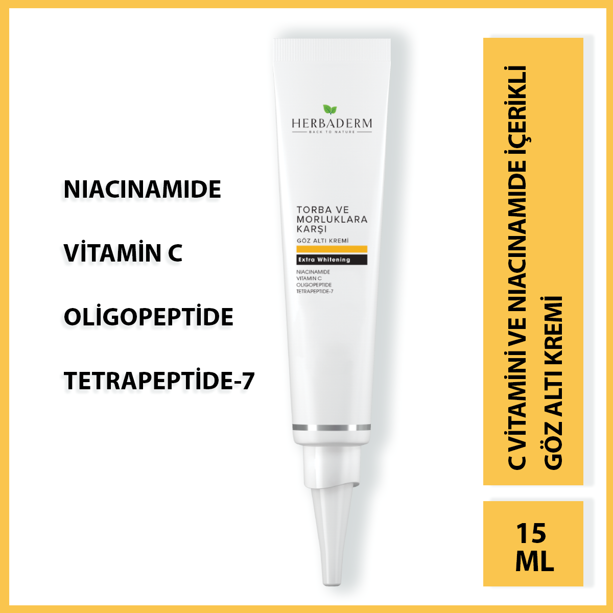 Herbaderm Torba Ve Morluklara Karşı Göz Altı Kremi 15 Ml HERBA700064