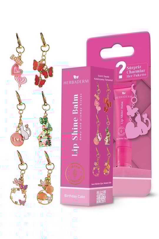 Herbadermparlatıcı, Dolgunlaştırıcı, Onarıcı Vegan Dudak Balmı, Birthday Cake Aromalı 10 Ml HERBA701518