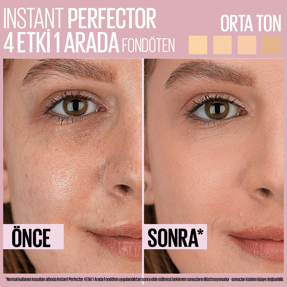 Instant Perfector 4 ETKİ 1 ARADA Fondöten- Light (Orta Ton)