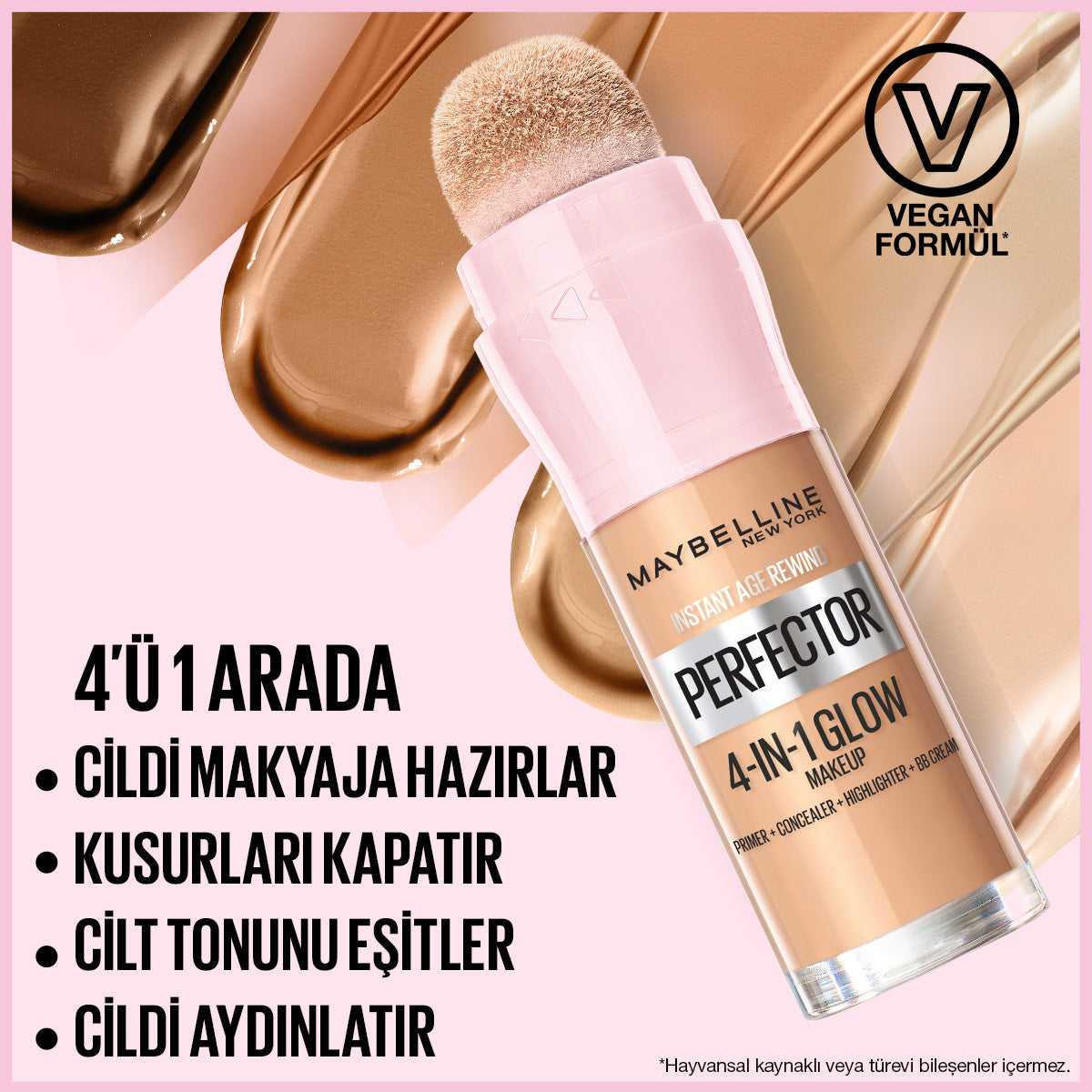 Instant Perfector Glow 4 Etki 1 Arada Fondöten- 00 Fair Light