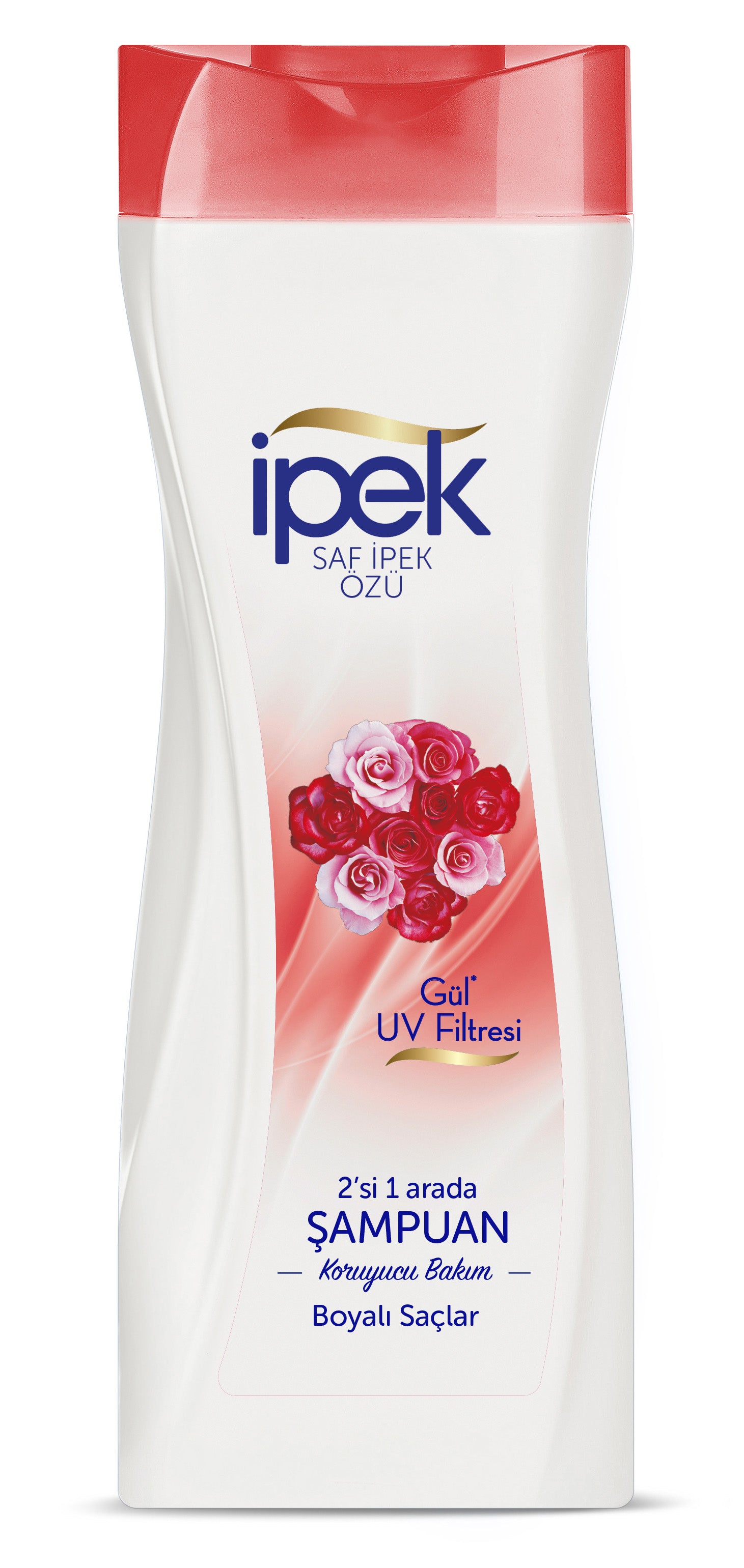 İpek Boyalı Saçlar İçin 2'si 1 arada Gül Özlü Şampuan 570 ML