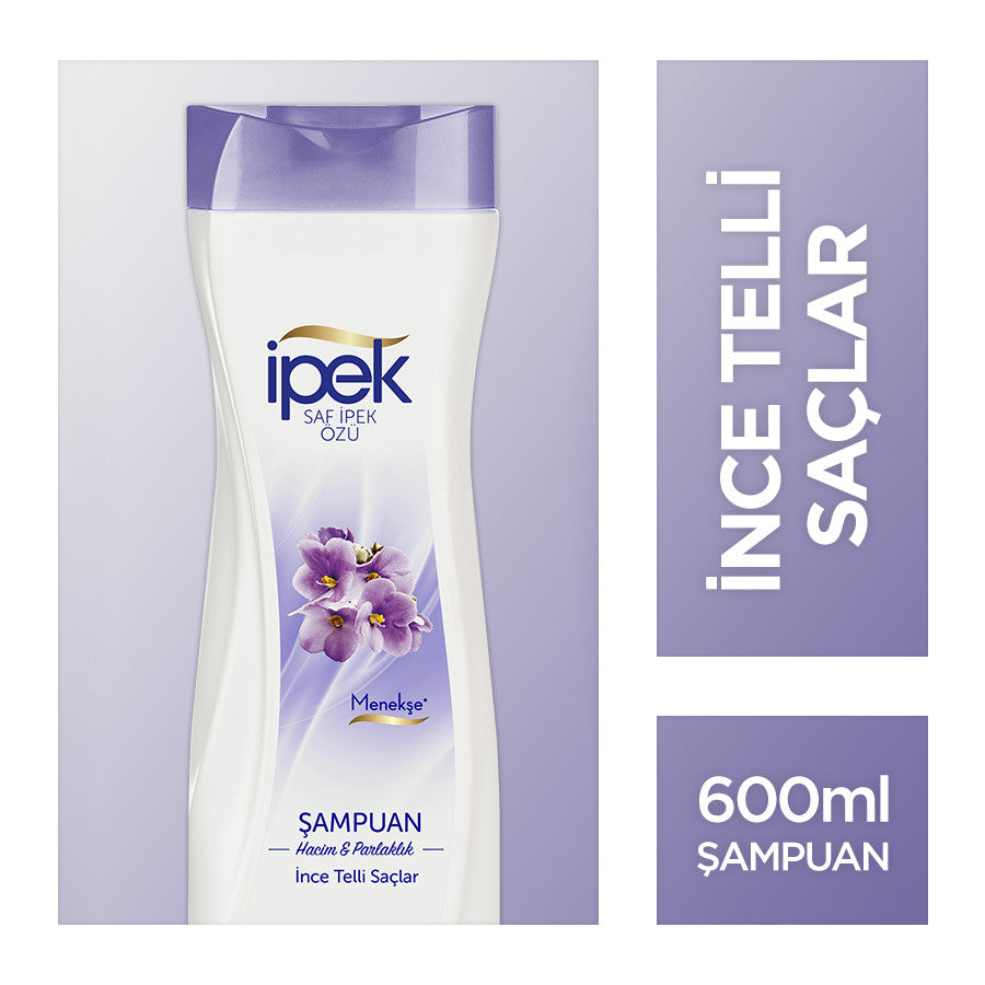 İpek İnce Telli Saçlar İçin Menekşe Özlü Şampuan 600 ml