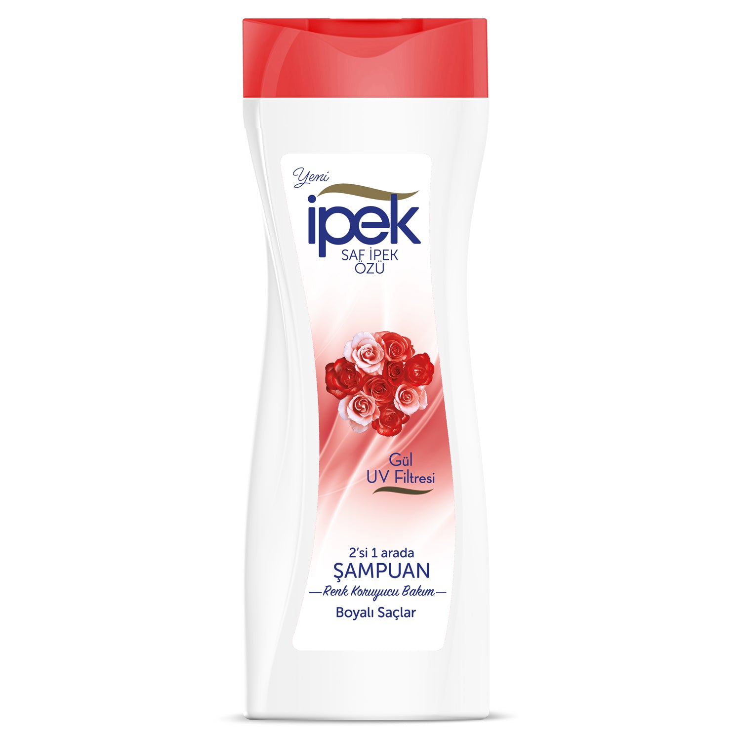 İpek Boyalı Saçlar İçin 2'si 1 arada Gül Özlü Şampuan 570 ML