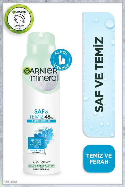 Garnier Mineral Saf&Temiz Sprey Deodorant