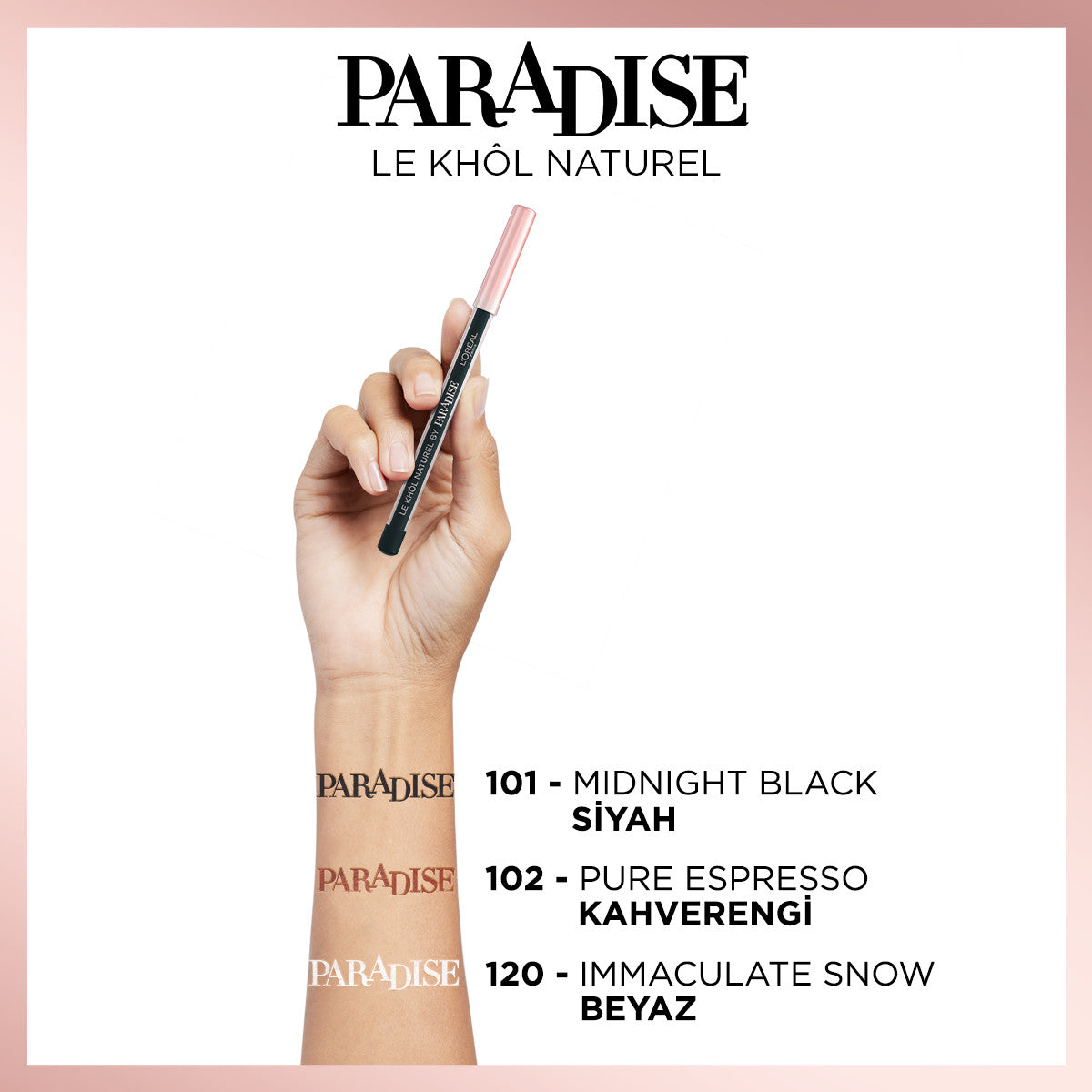Kahverengi Göz Kalemi - L'Oréal Paris Paradise Le Khol Göz Kalemi 102 Pure Espresso