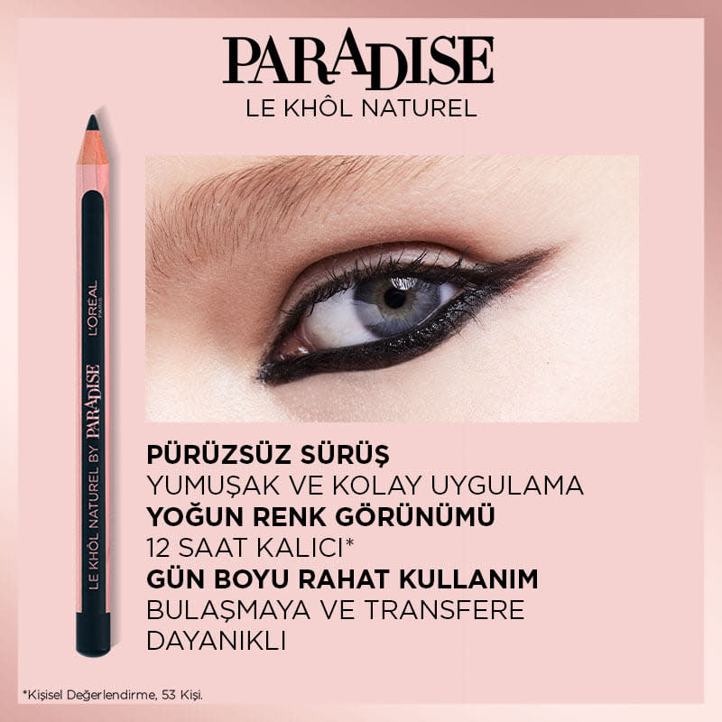 Kahverengi Göz Kalemi - L'Oréal Paris Paradise Le Khol Göz Kalemi 102 Pure Espresso