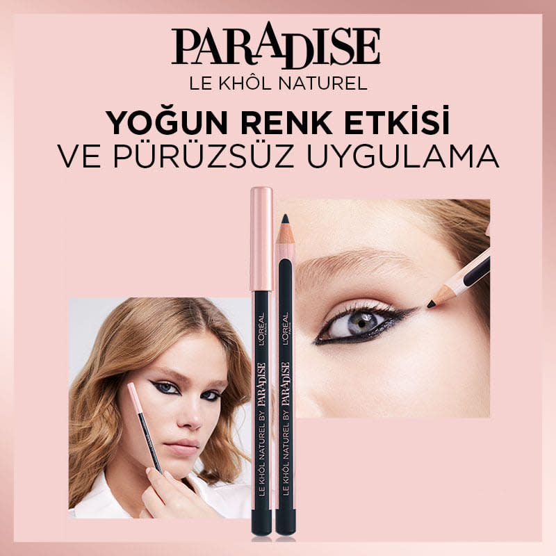 Kahverengi Göz Kalemi - L'Oréal Paris Paradise Le Khol Göz Kalemi 102 Pure Espresso