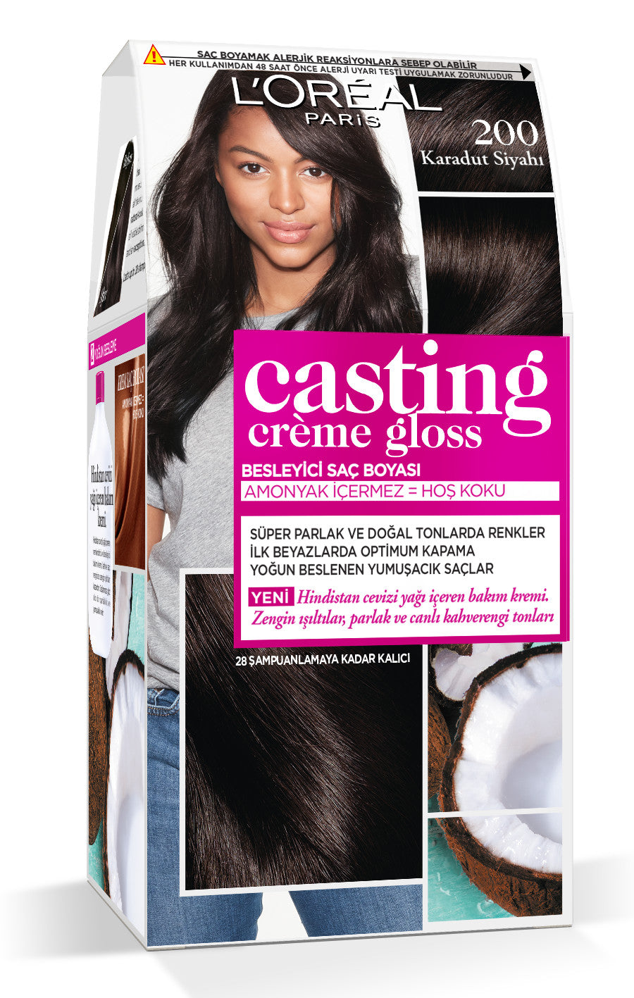 L'Oréal Paris Casting Crème Gloss Saç Boyası - 200 Karadut Siyahı
