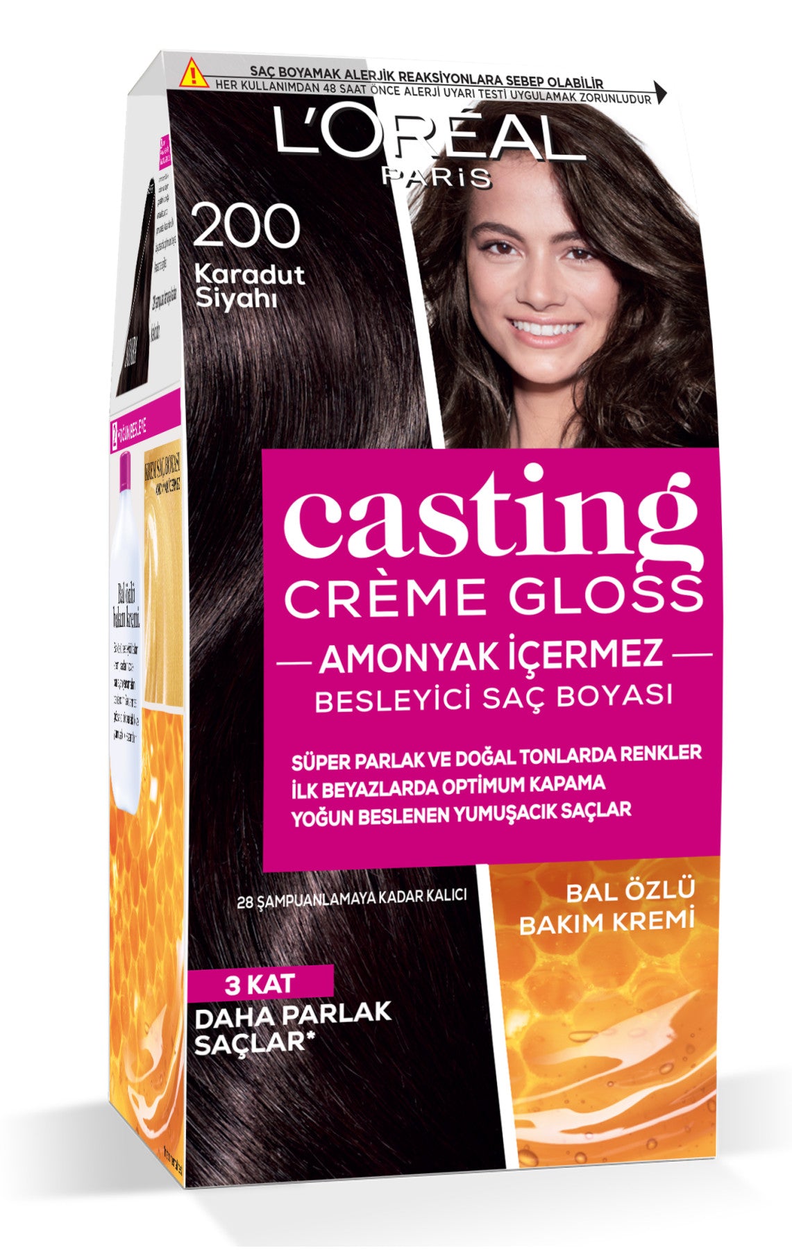 L'Oréal Paris Casting Crème Gloss Saç Boyası - 200 Karadut Siyahı