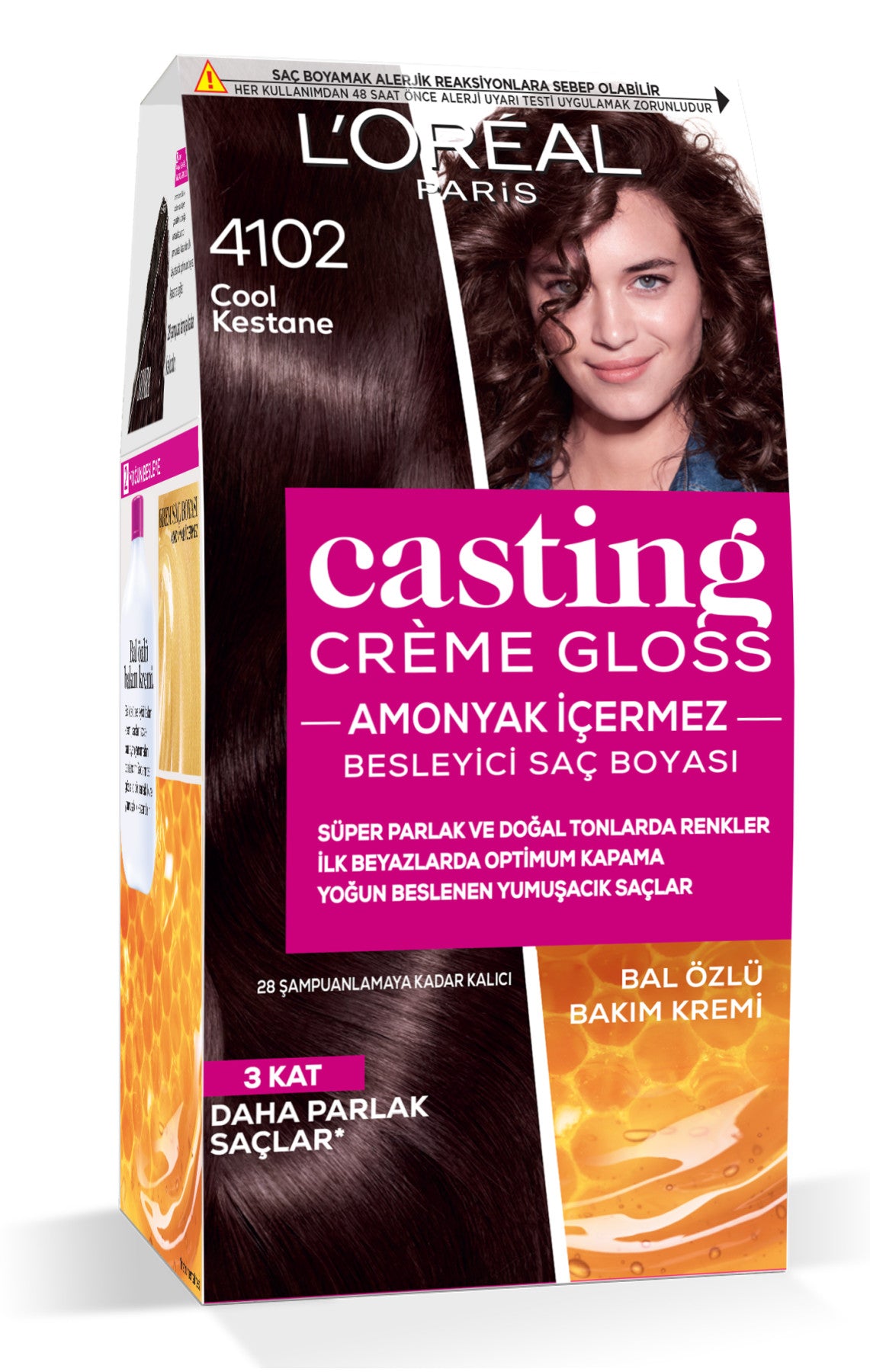L'Oréal Paris Casting Crème Gloss Saç Boyası - 4102 Cool Kestane