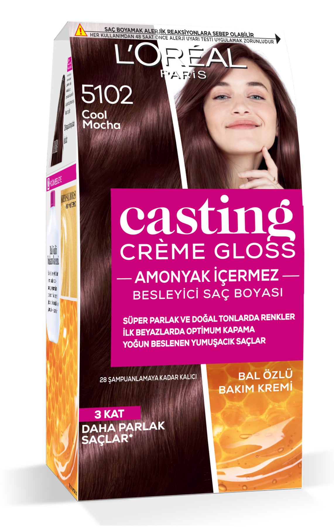 L'Oréal Paris Casting Crème Gloss Saç Boyası - 5102 Cool Mocha