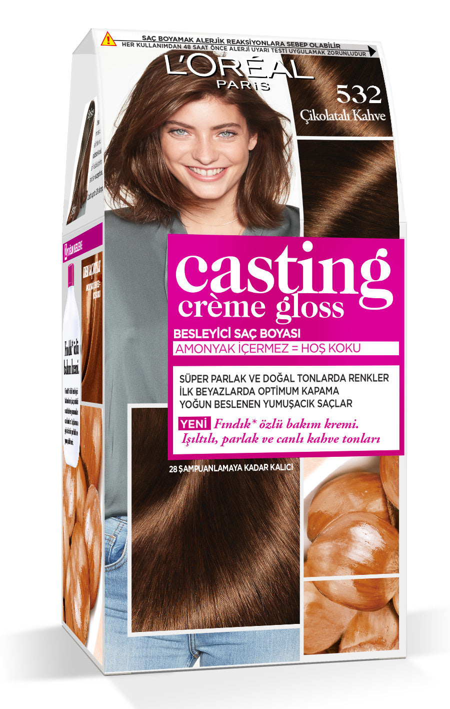 L'Oréal Paris Casting Crème Gloss Saç Boyası - 532 Çikolatalı Kahve