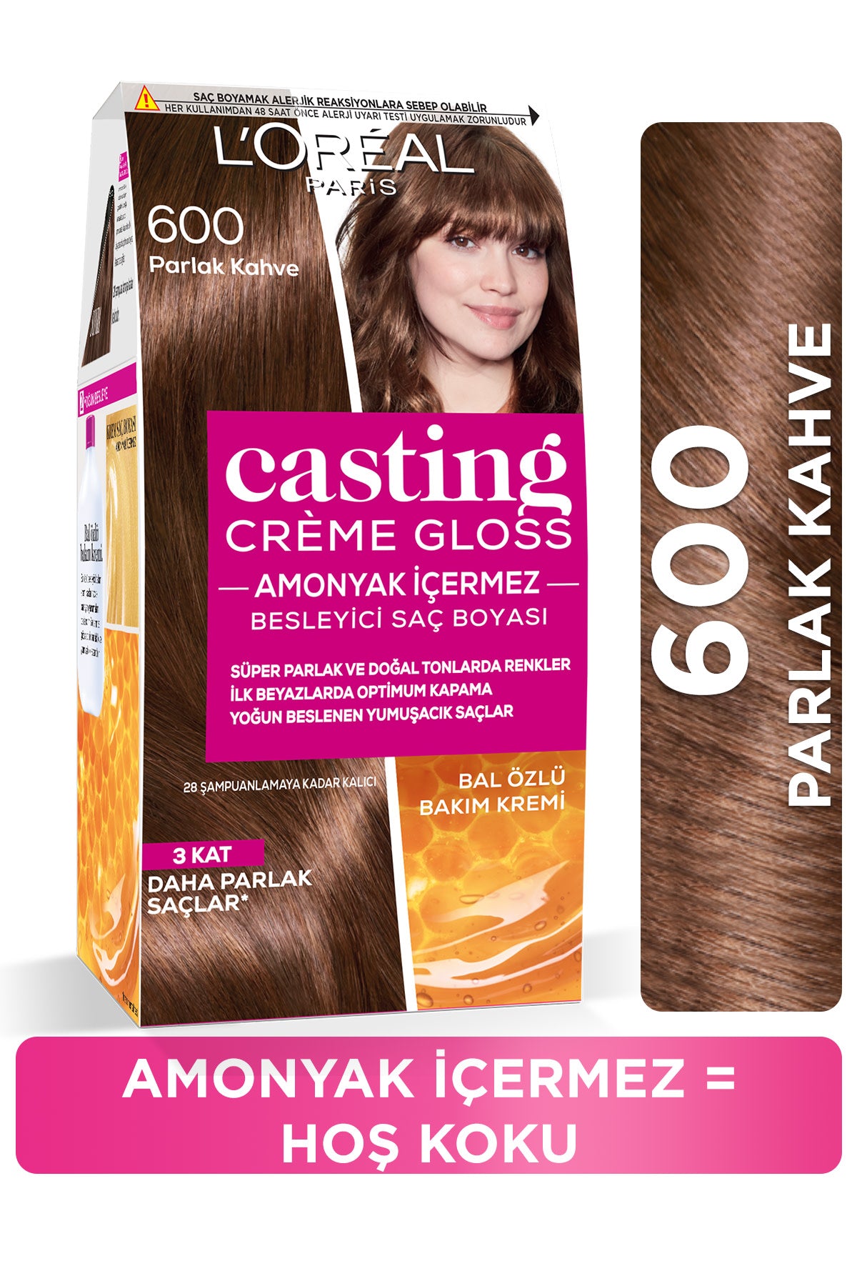 L'Oréal Paris Casting Crème Gloss Saç Boyası - 600 Parlak Kahve