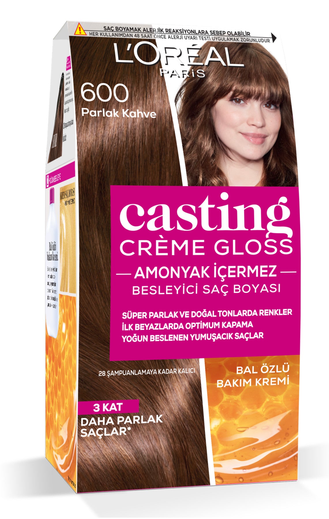 L'Oréal Paris Casting Crème Gloss Saç Boyası - 600 Parlak Kahve