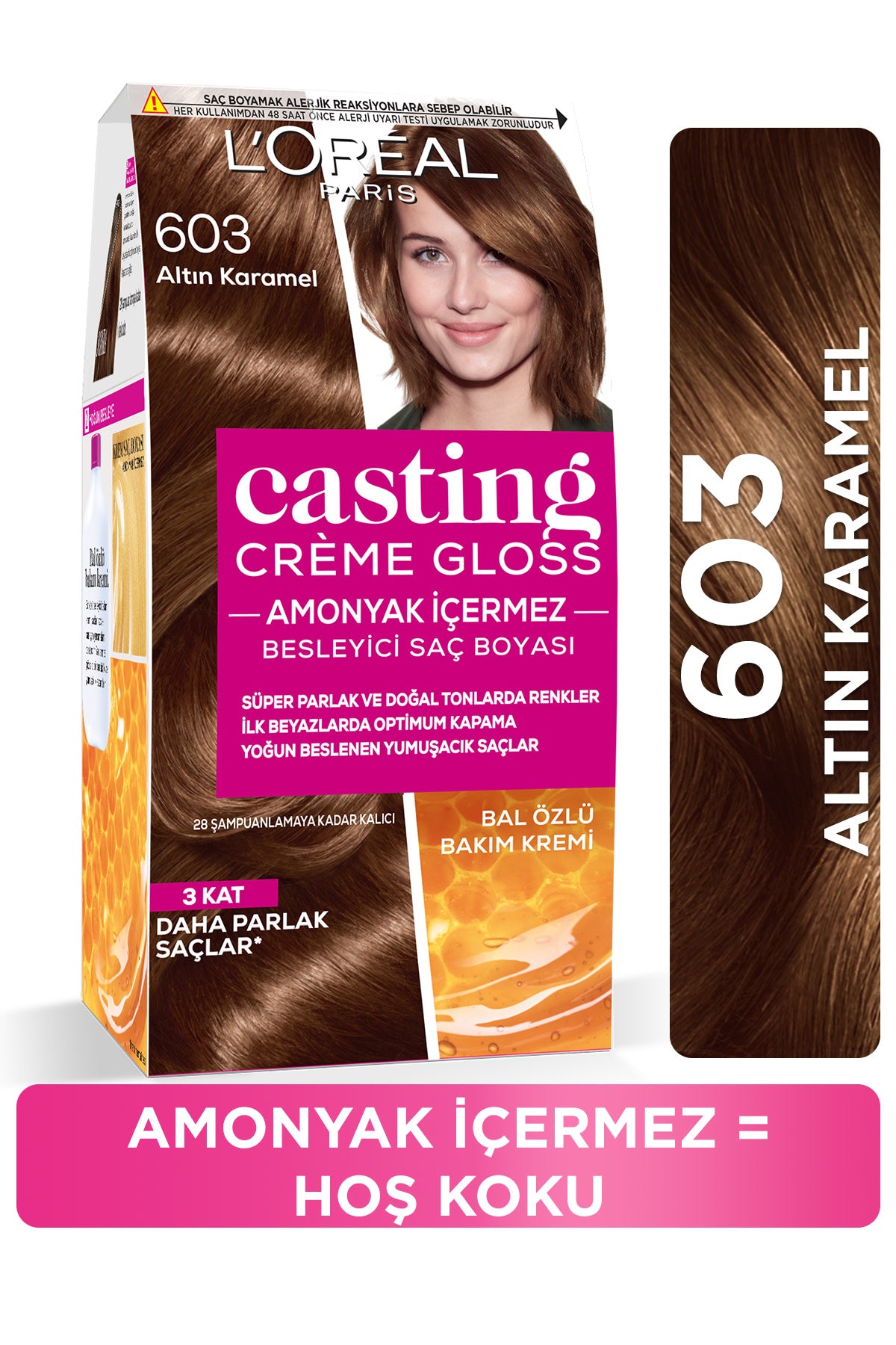 L'Oréal Paris Casting Crème Gloss Saç Boyası - 603 Altın Karamel