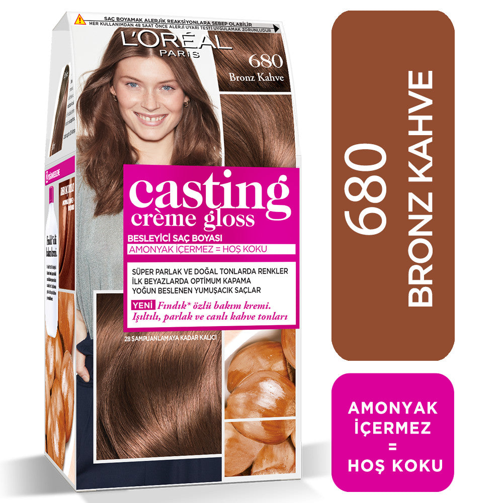 L'Oréal Paris Casting Crème Gloss Saç Boyası - 680 Bronz Kahve